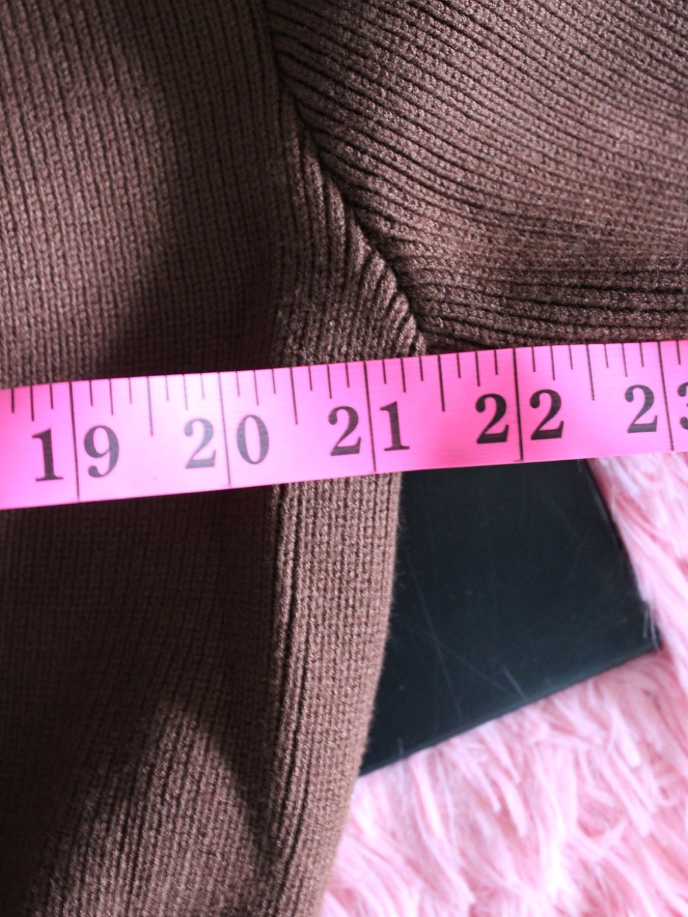 Urban Revivo Dark Brown Sculpted Waist Gold Button Cardigan US 10 XL NWT - Picture 9 of 9